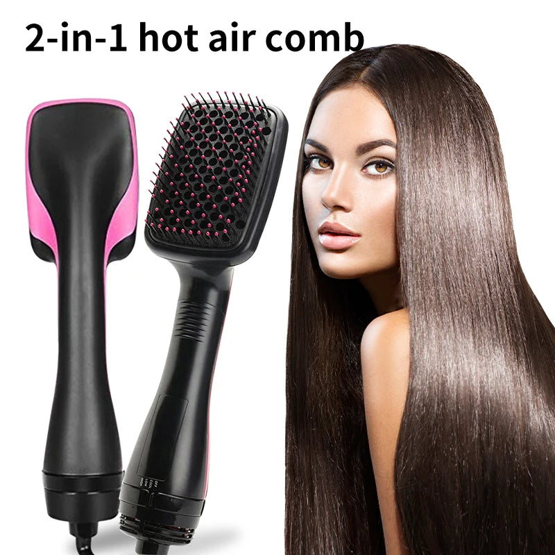 2-in-1 Multifunctional Hair Dryer Brush and Styler for Hair Styling Negative Ion Curler Brush for Home,and Salonh