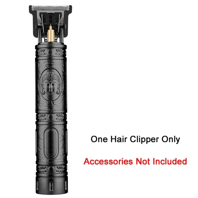 2025 New Vintage Electric Hair Trimmer for Men - Portable USB Fast Charging Precision Cutting Hairdressing Clipper Grooming Kit