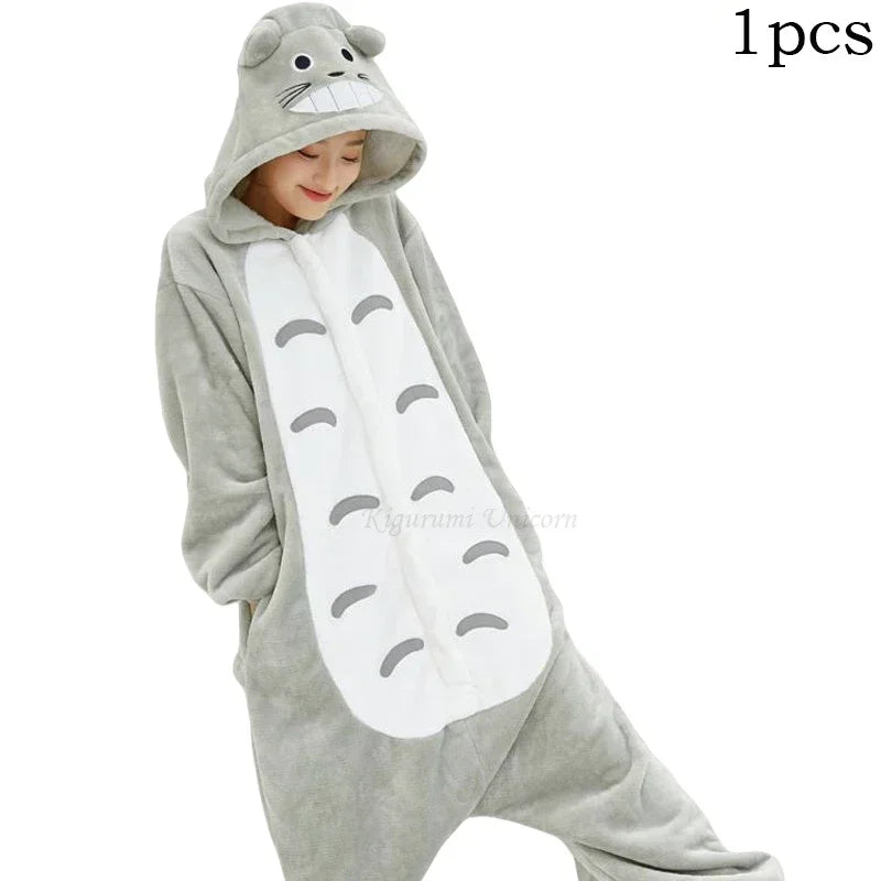 Halloween Animal Cartoon pour hommes et femmes, pantoufles de pyjama pour filles garçons, drôle, olympiques d'hive ensemble