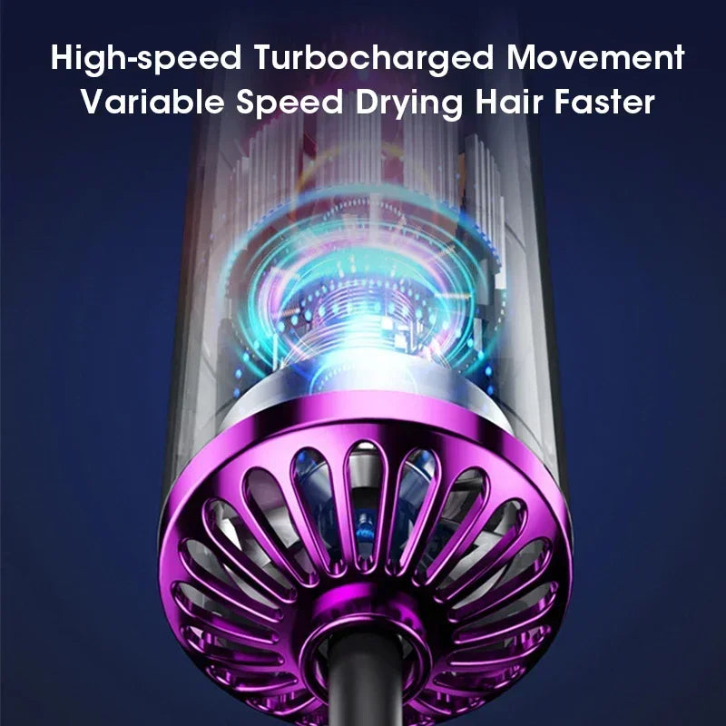 Multifunction Hair Dryer 5 in 1 Hot Air Comb Automatic Curling Rod Straight Hair Comb Hair Dryer Salon Style Tool Fast Dry