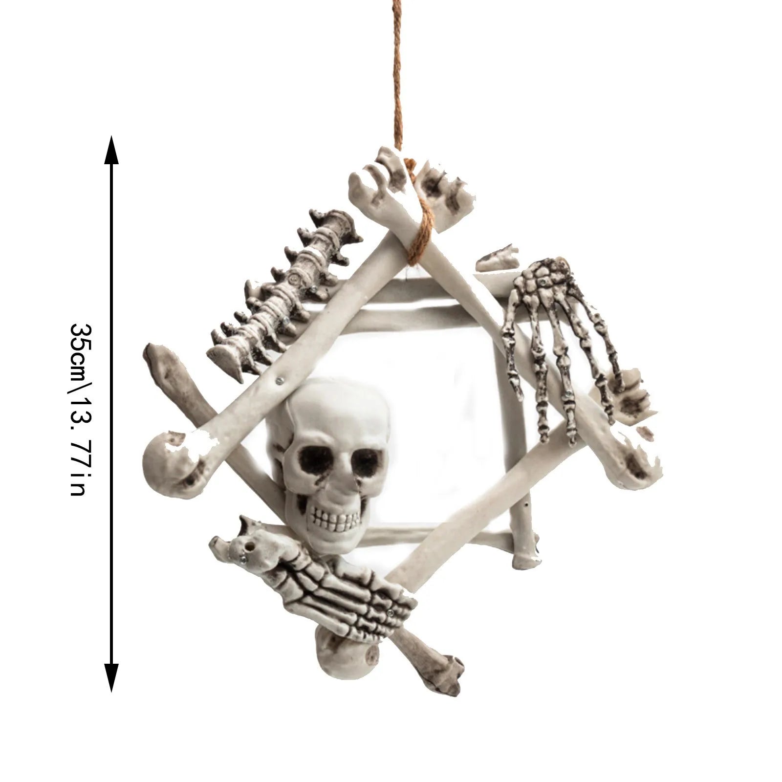 Halloween Skull Pendant Plastic Ornament Wall Hanging Party Haunted House Supplies Garden Wall Hanging Festive Home Decor