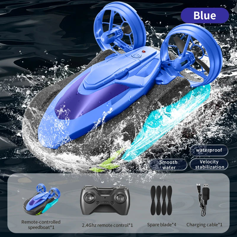 New S10 Water and Land 2 IN 1 Remote Control Drift Car Hovercraft Deformation Multifunctional RC Hovercraft Boat Car Kid RC Toy
