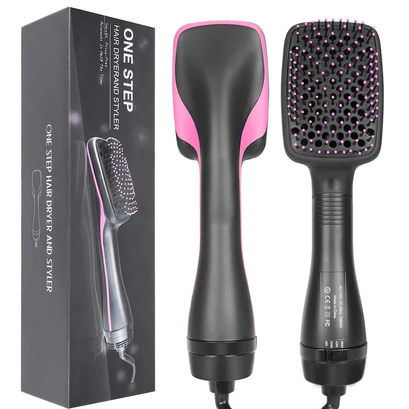 2-in-1 Multifunctional Hair Dryer Brush and Styler for Hair Styling Negative Ion Curler Brush for Home,and Salonh