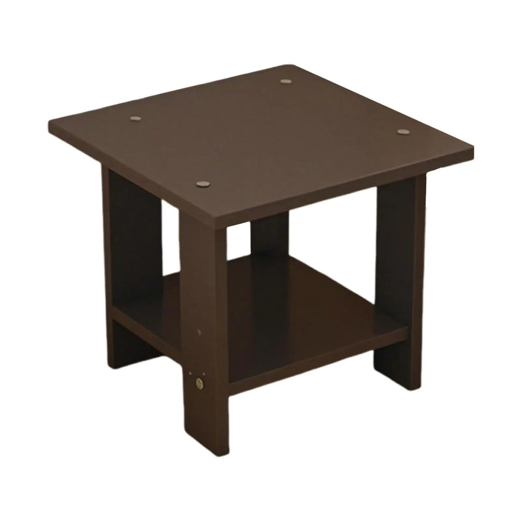 Simple Bedside Table Wooden Double Layers Solid Wood Nightstands Night Table For Table Sofa Side Table Home Furniture