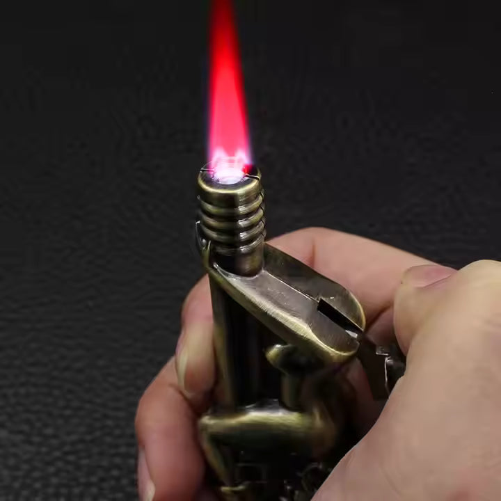 New Female Torch lighter metal ornament windproof red flame cigarette lighter!