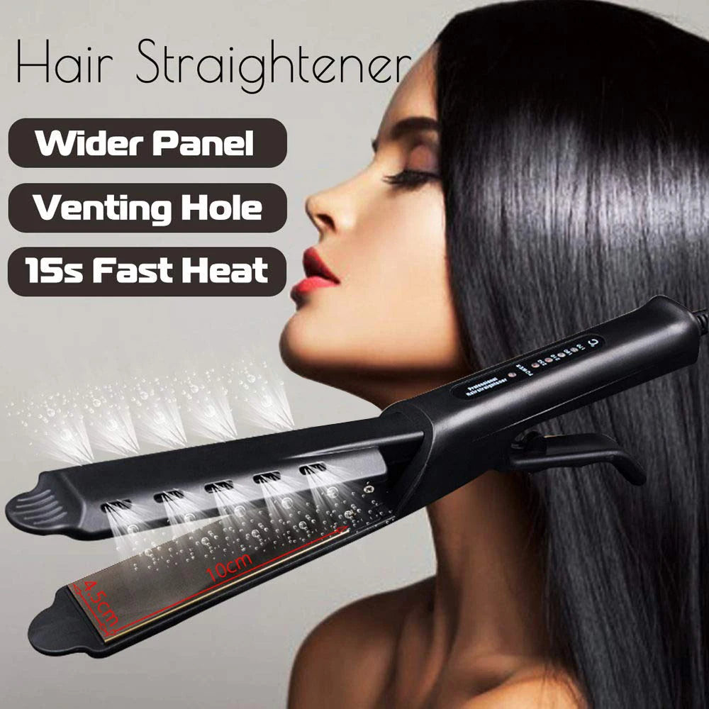 Hair Straightener Four-Gear Tourmaline Ceramic Ion Flat Iron Professional Electric Curler Steam Iron Straight Hair For Women