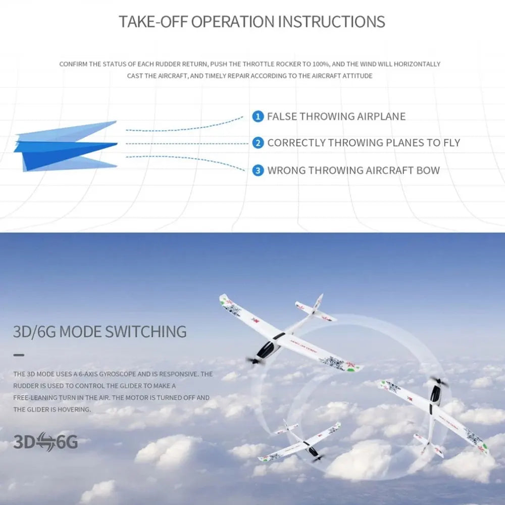 Original WLtoys 2018 New A600 F949 Update Version A800 5CH 3D6G System Plane RC Airplane New Quadcopter Fixed Wing Drone