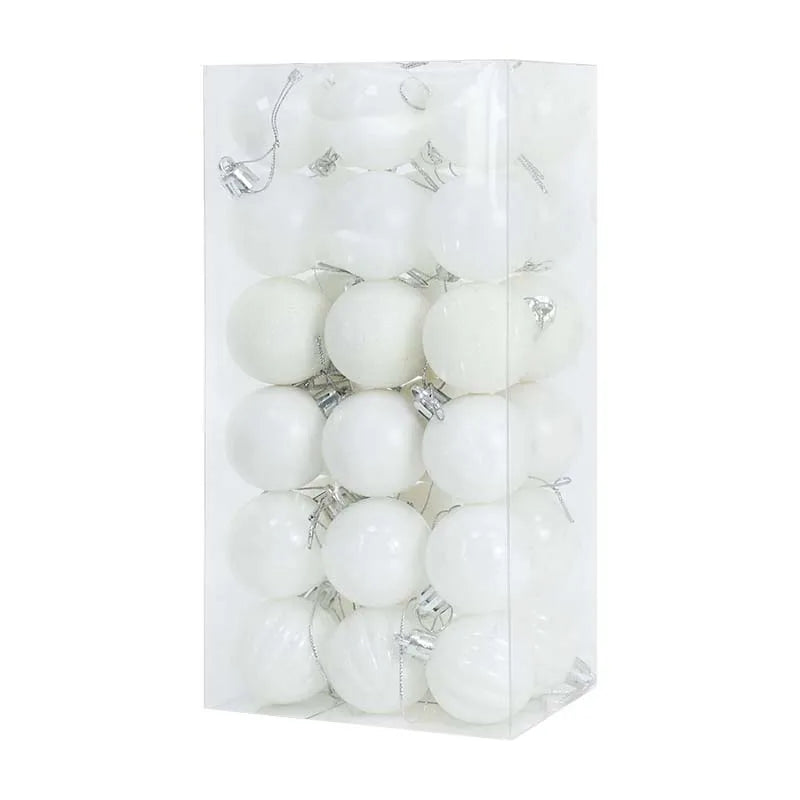 1box Christmas Balls Christmas Tree Ornaments Ball Xmas Hanging Tree Pendants Home Party Decor 2026 New Year Gift Noel Navidad