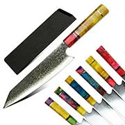 Amber Knife High Quality Kitchen Tools Blade Japanese Damascus Steel Very Good Price Global Shipping