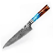 Amber 440C high carbon steel hammer black forge blade blank handle DIY knife blade
