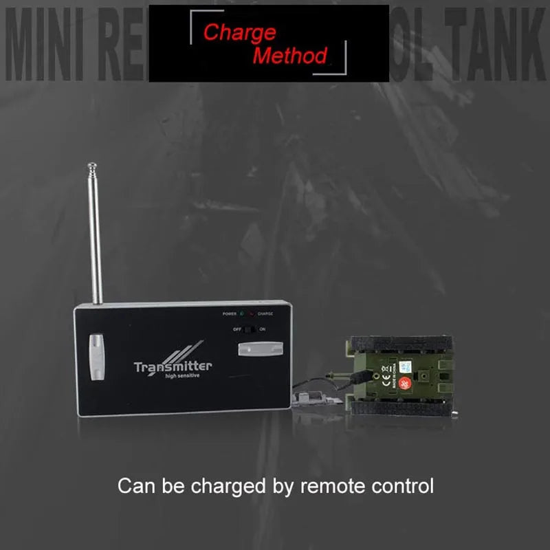 1:100 Scale Mini Tiger RC Tank Model ImitateRemote Radio Remote Control Tank Electronic Boys Toys for Children Kids Gifts