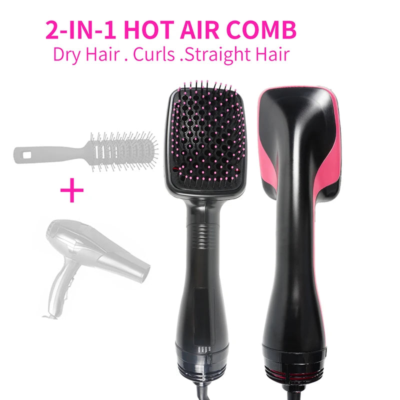 Hot Air Blower Hair Dryer Brush Blow Dryer Brush Styler For Rotating Straightening Brush Dryer Cheap Hair Dryer