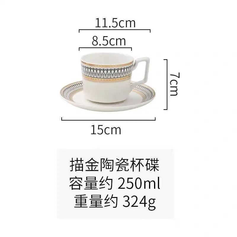 Nordic Luxury Dinner Plates Set, Rice Bowl, Soup Plate, Serving Cake Dessert Plate, Decorative Dinnerware for Wedding Party