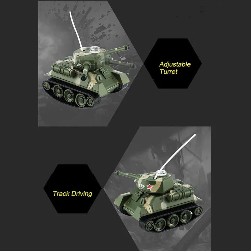 1:100 Scale Mini Tiger RC Tank Model ImitateRemote Radio Remote Control Tank Electronic Boys Toys for Children Kids Gifts