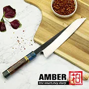 Amber Knife High Quality Kitchen Tools Blade Japanese Damascus Steel Very Good Price Global Shipping