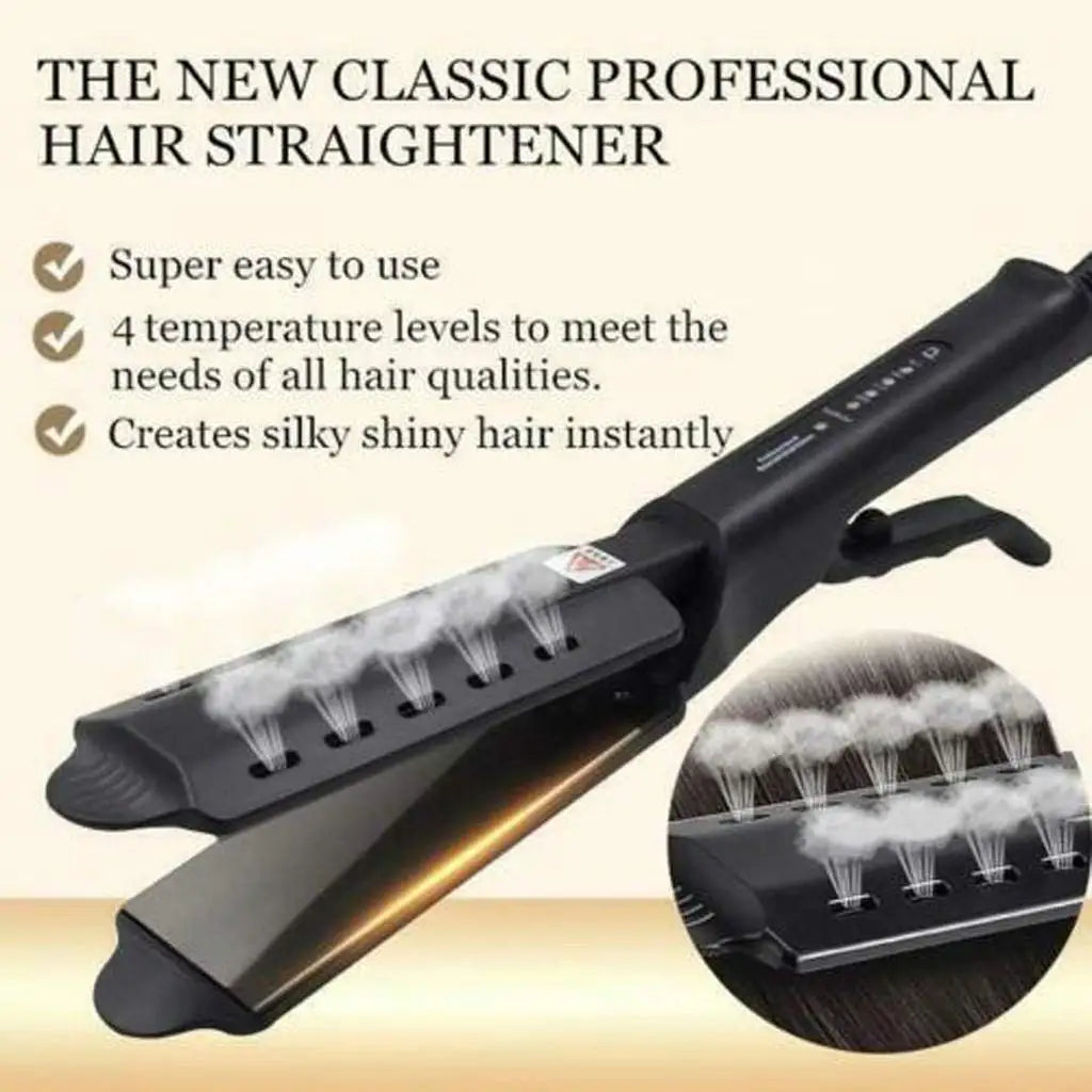 Hair Straightener Four-Gear Tourmaline Ceramic Ion Flat Iron Professional Electric Curler Steam Iron Straight Hair For Women
