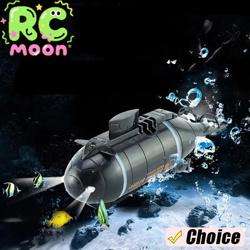 Electric Submarine Boat Underwater Diving Model Mini Playing Wireless Remote Control Model Boat Racing Toy Boys Christmas  Gifts