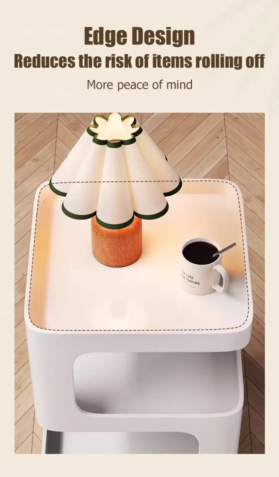 Simple Modern Bedside Side Table Space-Saving Multi-Functional Home Storage Rack Light Luxury Wrought Iron Stable Coffee Table
