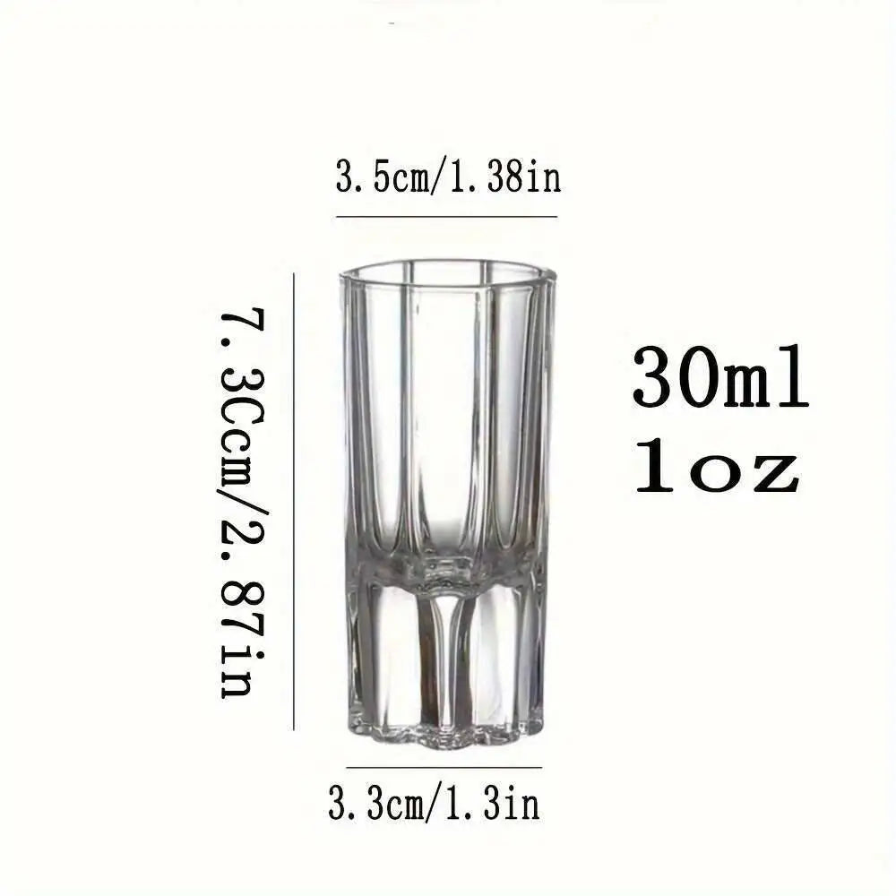 30ML Crystal Shot Glass Whiskey Tequila Glasses Home Bar, Elegant Gift Set For Weddings, Parties & Bourbon Tasting,liquor Cup