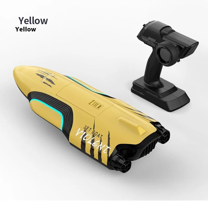 S2 Twin Jet RC Racing Boat High Speed Self-Righting Remote Control Ship 2.4Ghz Watercraft Model with Flip Over Recovery