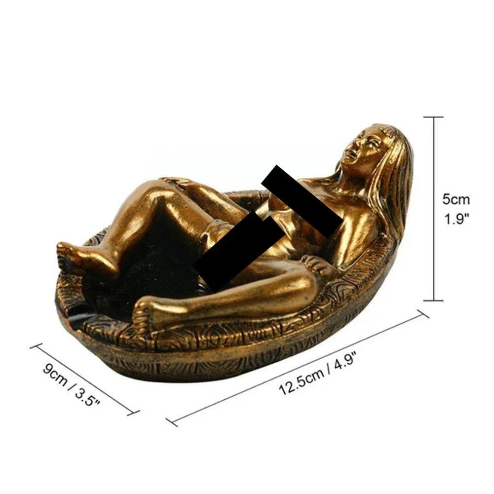 New Resin Handicrafts Beautiful Women's Ashtrays Creative Design Personalized Gifts Home and Office Ashtrays