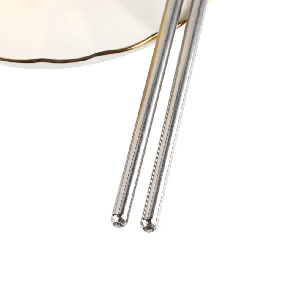 Practical Chinese Hollow Chopsticks Non-slip Stainless Steel Chop Stick Chopstick