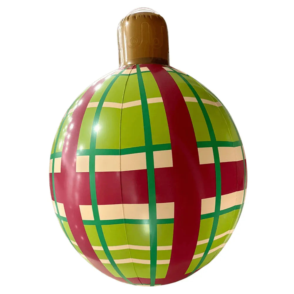 1PC Christmas Tree Decorations Balls Giant Inflatable Christmas Balls Outdoor Christmas Decorations PVC 60CM Snowman Balls