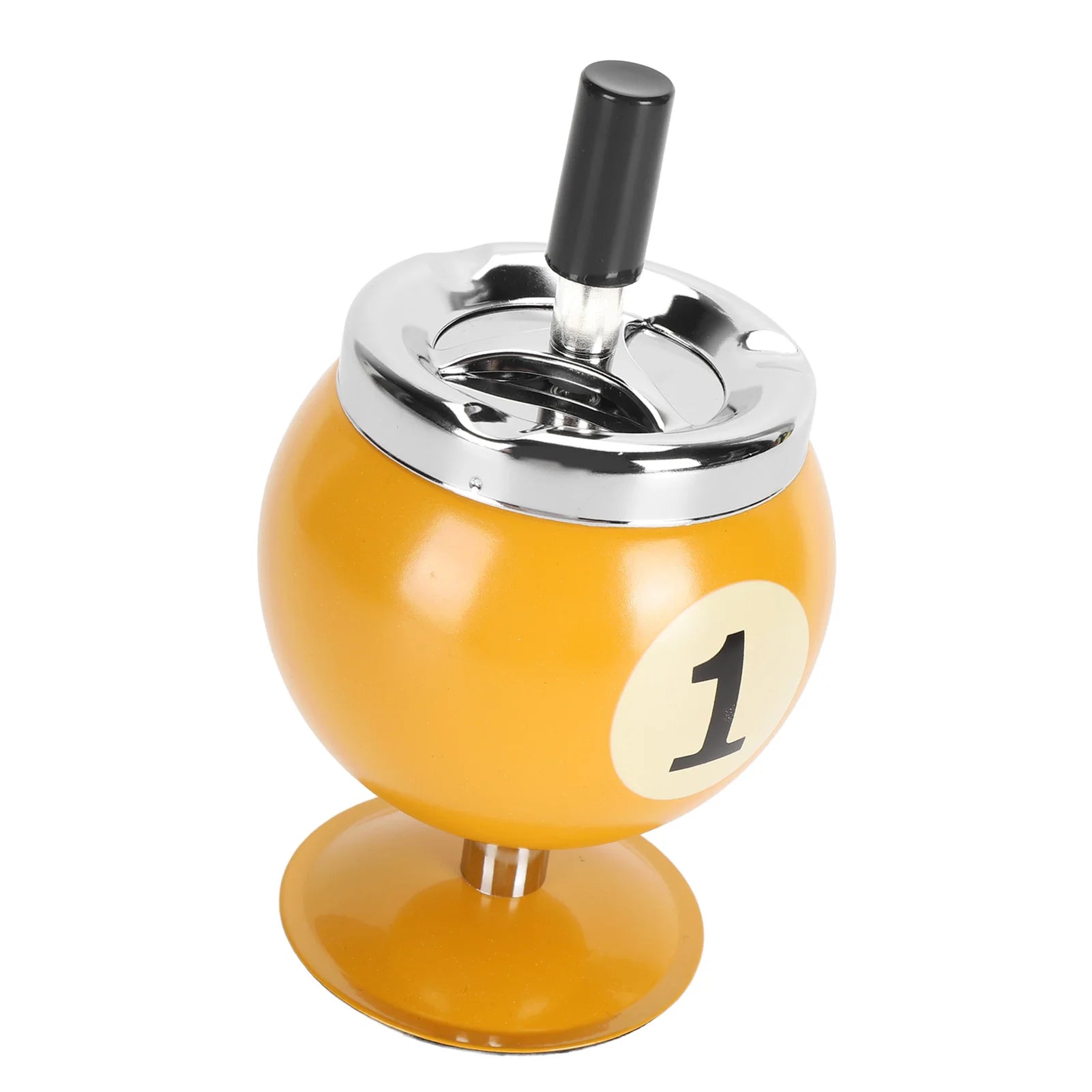Ashtray Billiard Ashtray with Lid Windproof Automatic Extinguishing Decorative Ashtray for Home Restaurant KTV Bar Cigar Ashtray