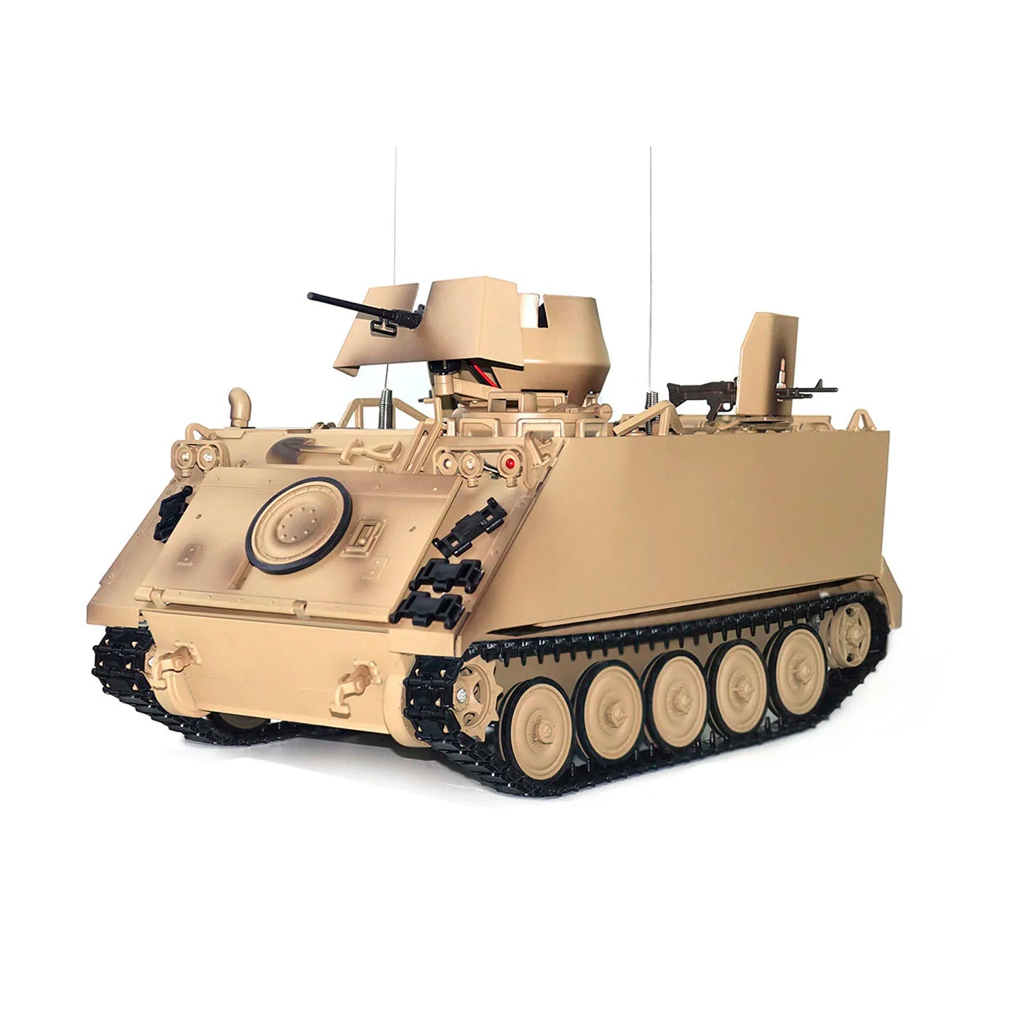 RTR Tongde 1/16 RC Tank M2412-B M113A1 ACAV Infrared 360 Turret Rotation Smoking Lamp Sound Radio Control Panzer Electric Model