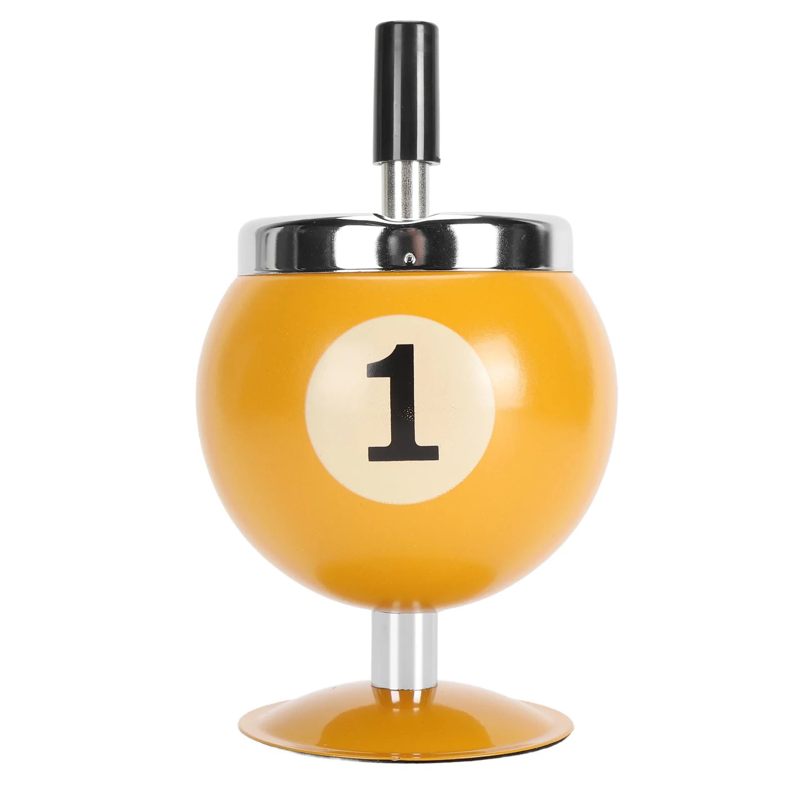Ashtray Billiard Ashtray with Lid Windproof Automatic Extinguishing Decorative Ashtray for Home Restaurant KTV Bar Cigar Ashtray
