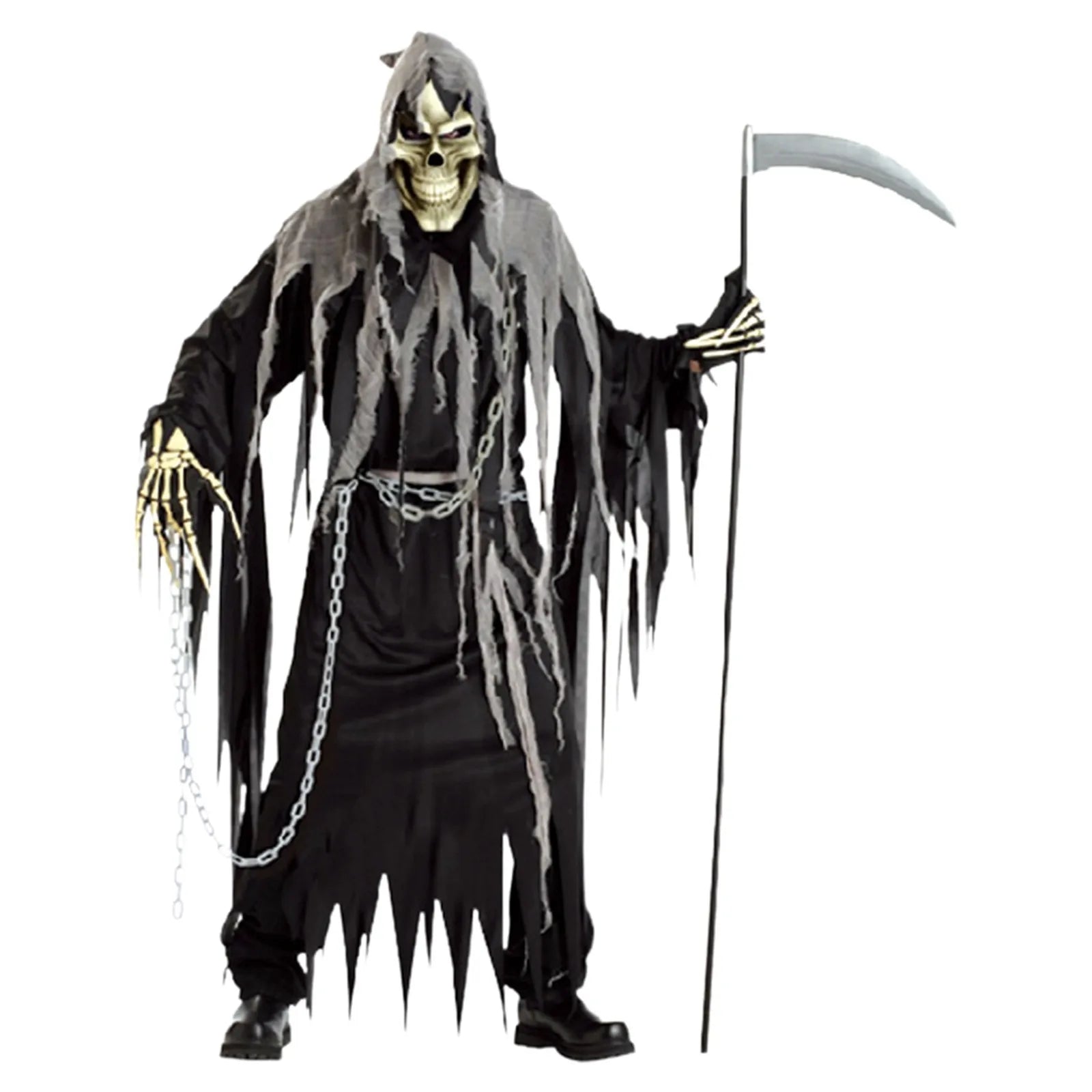Halloween skeleton ghost cosplay costume adult horror death god costume cosplay robe costume cosplay fancy costume