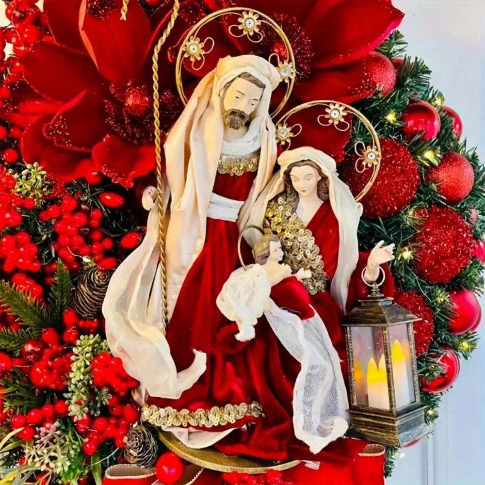 sp Hot Sale Merry Christmas Decoration Wreath Manufacturer Artificial Greenery Christmas Garland Decoration