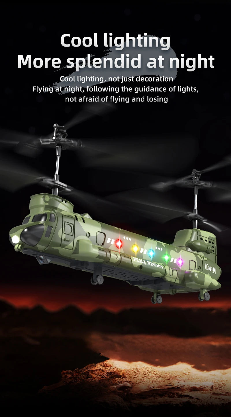 RC Helicopter LM19-D LED Lights 480P Camera Hd Aerial Photography 2.4g Remote Control Aircraft Model Toys for Boys Children Gift