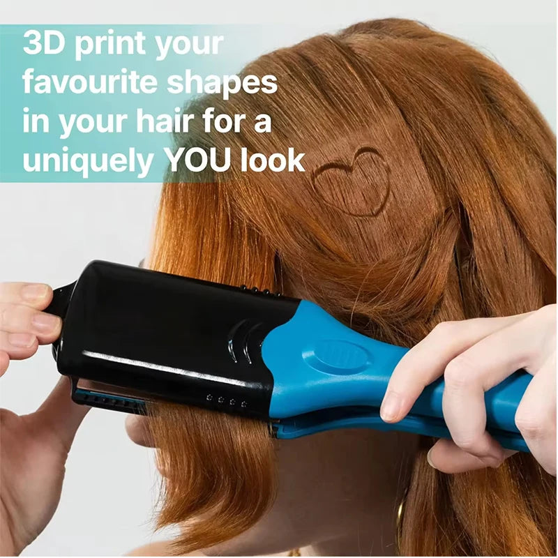 Electric Hair Straightener Fashionable Design Style Shape Flat Iron LED Straightener Fun Shape 3d Image Hair Crimper