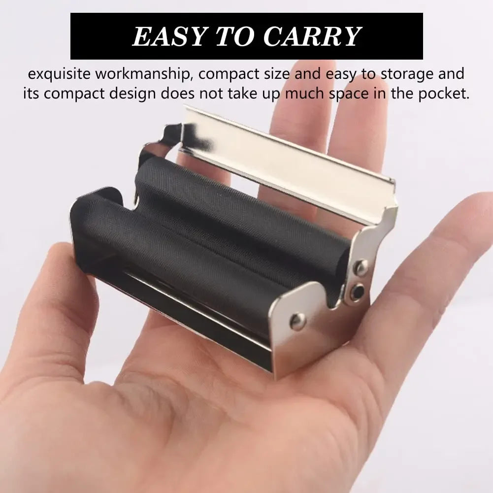 WE PUFF Portable Mini Metal Manual Rolling Machine 70/78/110 MM Paper Tobacco Hand Roller Cigarette Maker Gadgets for Men Gift