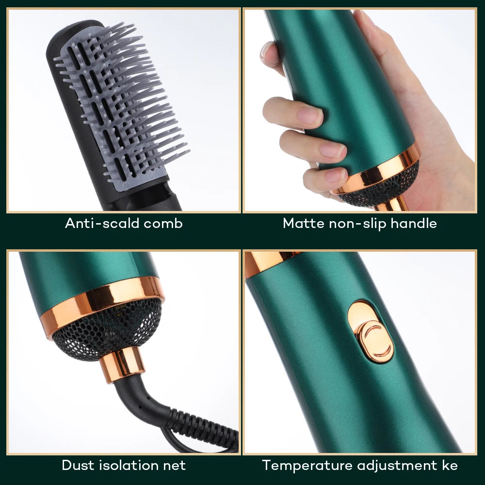 NEW Hair Dryer Comb Hot Air Curling For Hair Roller Blow Dryer Ionic Hair Straightening Brush Quick Dry Hair Curler Curling Iron