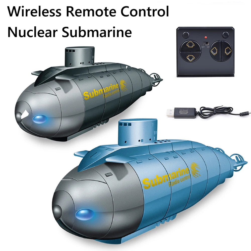 2.4G Electric 6 Channels Diving Model Wireless Remote Control Submarine Boat Toy Sports Submarine Remote Control Kids Toy