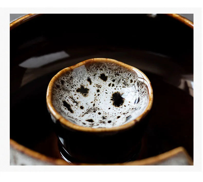 Retro Ceramic  Ashtray Tray Coffee Shop  Desktop Creative Ornaments Living Room TV Cabinet  Ashtrays with Lid Home Decoration