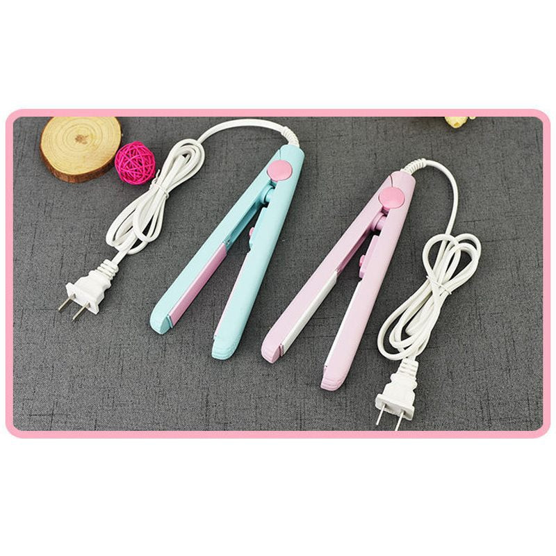 Mini Hair-Straightener Curly and Straight Hair Supplies Thermostatic Electric Ceramic Curling Iron National standard double flat
