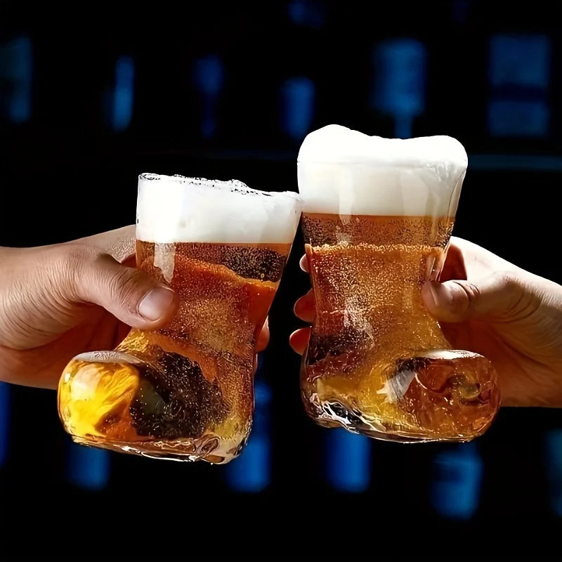 1PCS Creative Wine Glass Boots Bar Cocktail Glass High Borosilicate Glass Drink Cup Beer Glass Juice Cup
