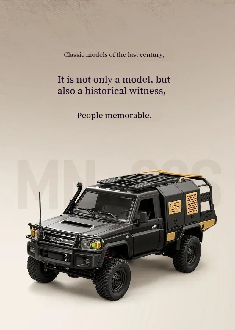 MN128 1/12 RC Car 4WD Jeep Model 2.4G Remote Control LED Light 4X4 Off Road 4WD Climbing RC Truck Electric Toy Car Gift for Boy