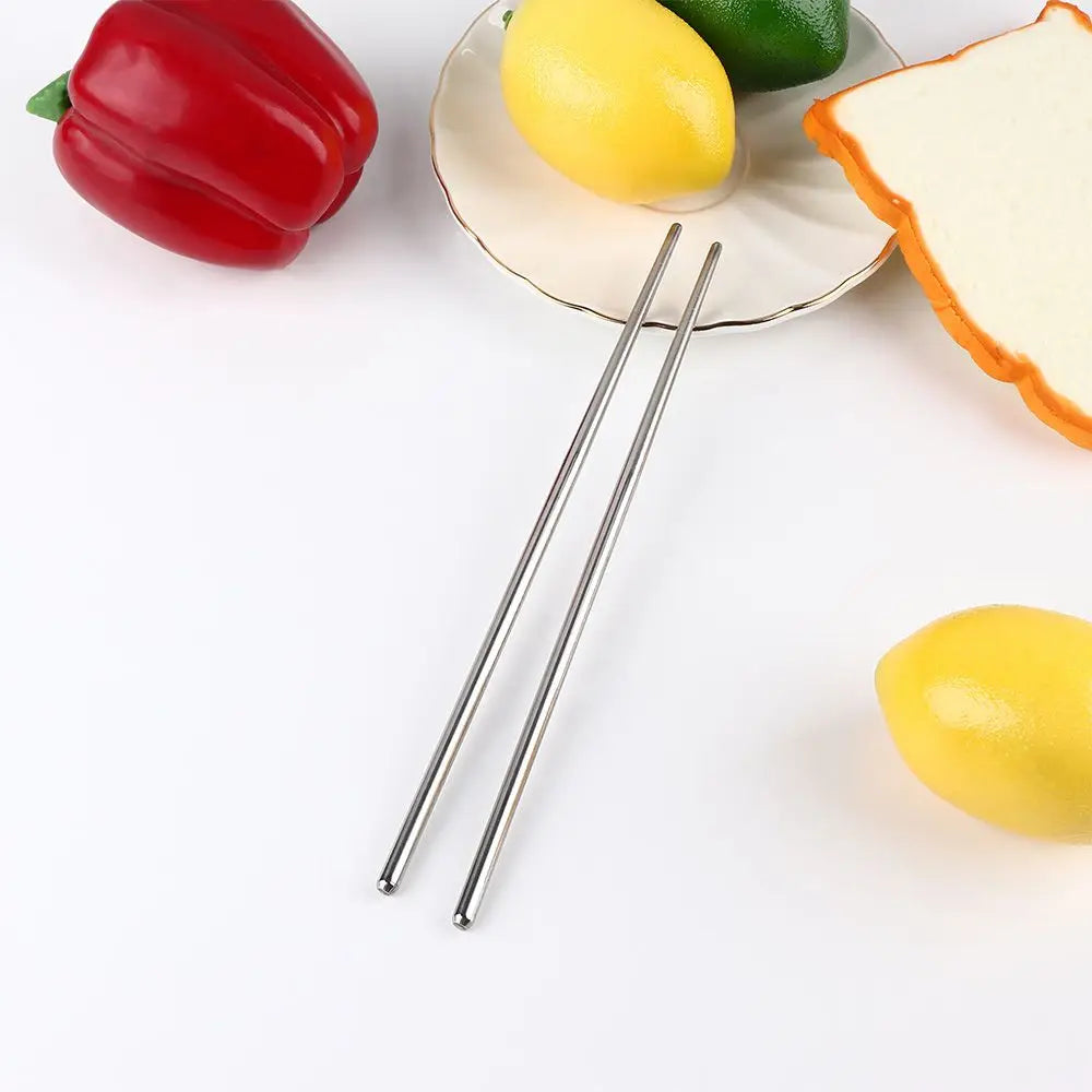 Practical Chinese Hollow Chopsticks Non-slip Stainless Steel Chop Stick Chopstick