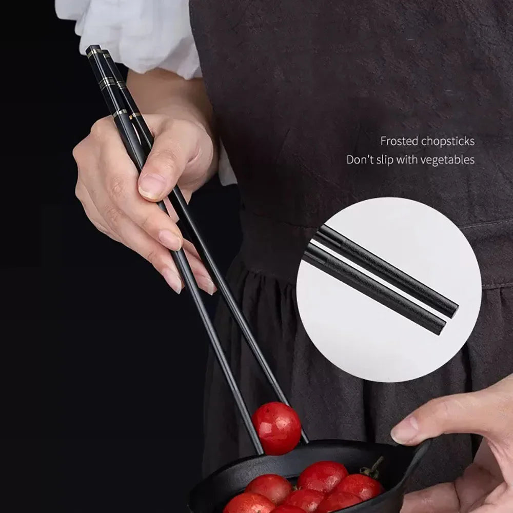 5 Pairs Chinese Japanese Chopsticks Sushi Sticks Korean Chopsticks Reusable Chop Sticks Kitchen Tableware Tool Accessories