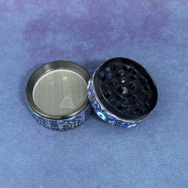 2inch Sun Moon Herb Grinder Spice Manual Crusher Metal Pestle 4-Layers Pepper Mortar Salt Mill Grinder Tools Smoking Accessories