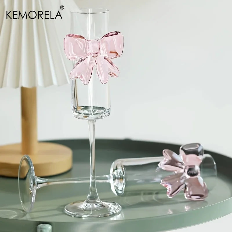 Butterfly-Shaped Cocktail Glass - Elegant Champagne Flute for Wine, Martini, Party, 1/2PCS Highball Drinking Glasses,Unique Gift
