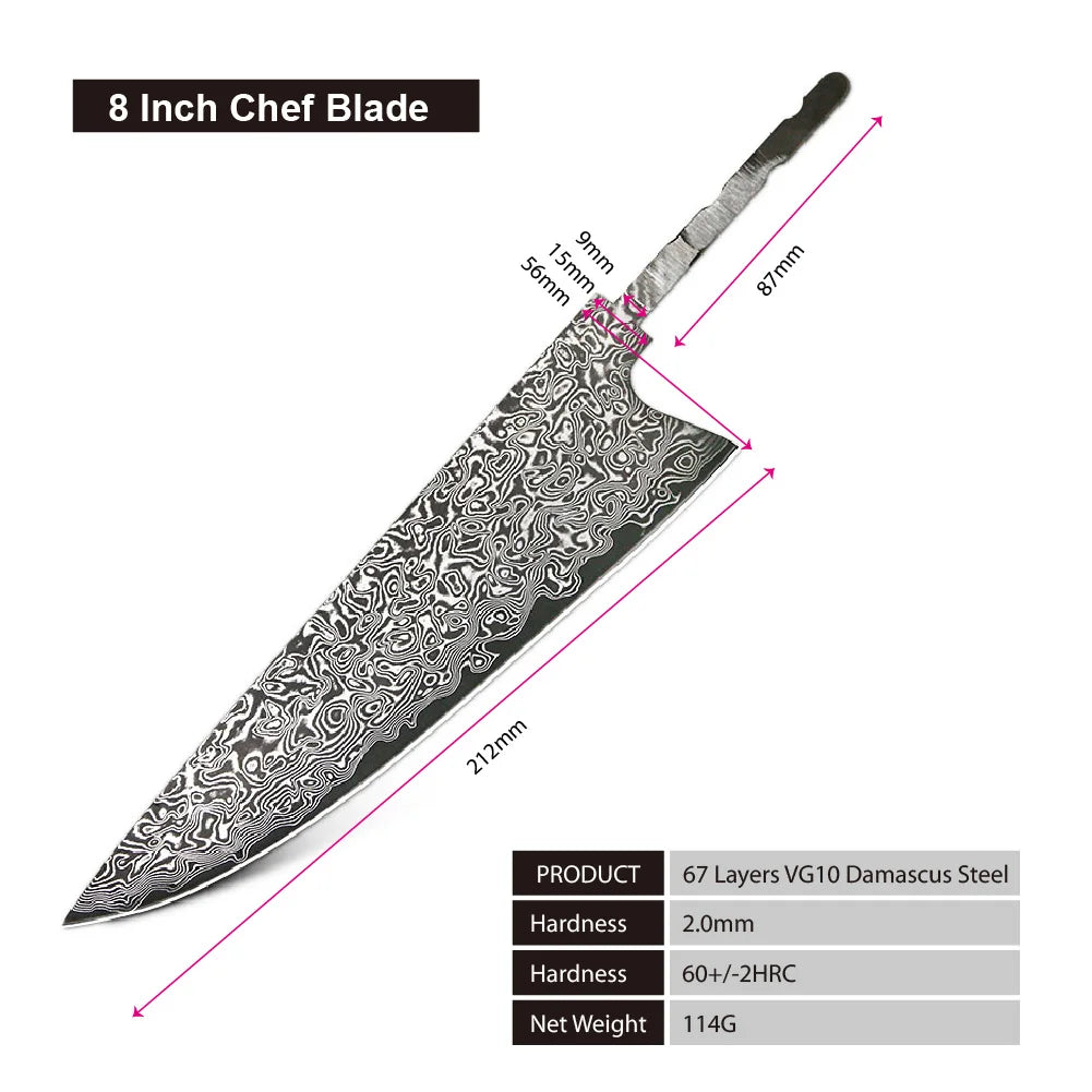 Amber Knife High Quality Kitchen Tools Blade Japanese Damascus Steel Very Good Price Global Shipping