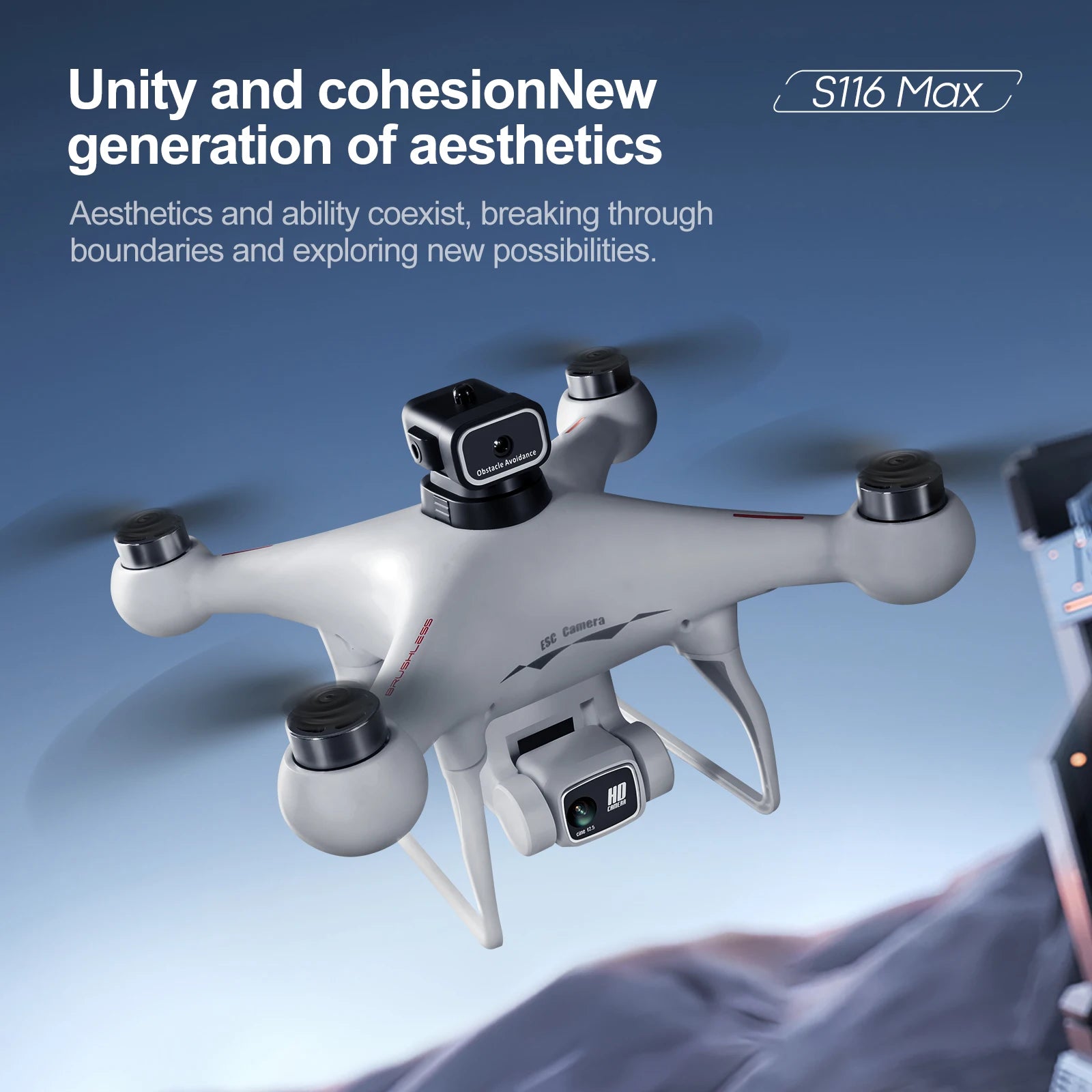 New S116 MAX Professional Screen-Controlled Drone HD Camera WIFI FPV Brushless Aerial photography Obstacle Avoidance Quadcopters
