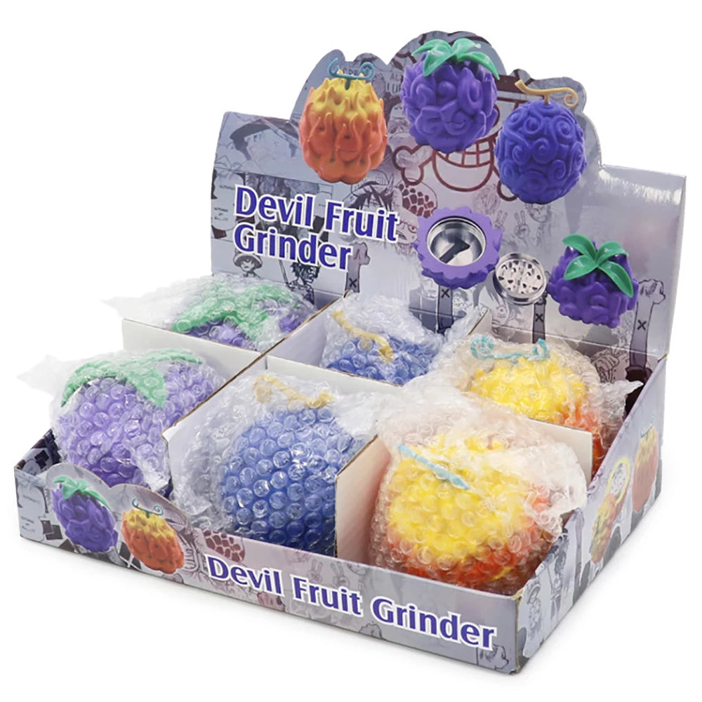 Fruit Metal Herb Grinder Evil 3 Colors
