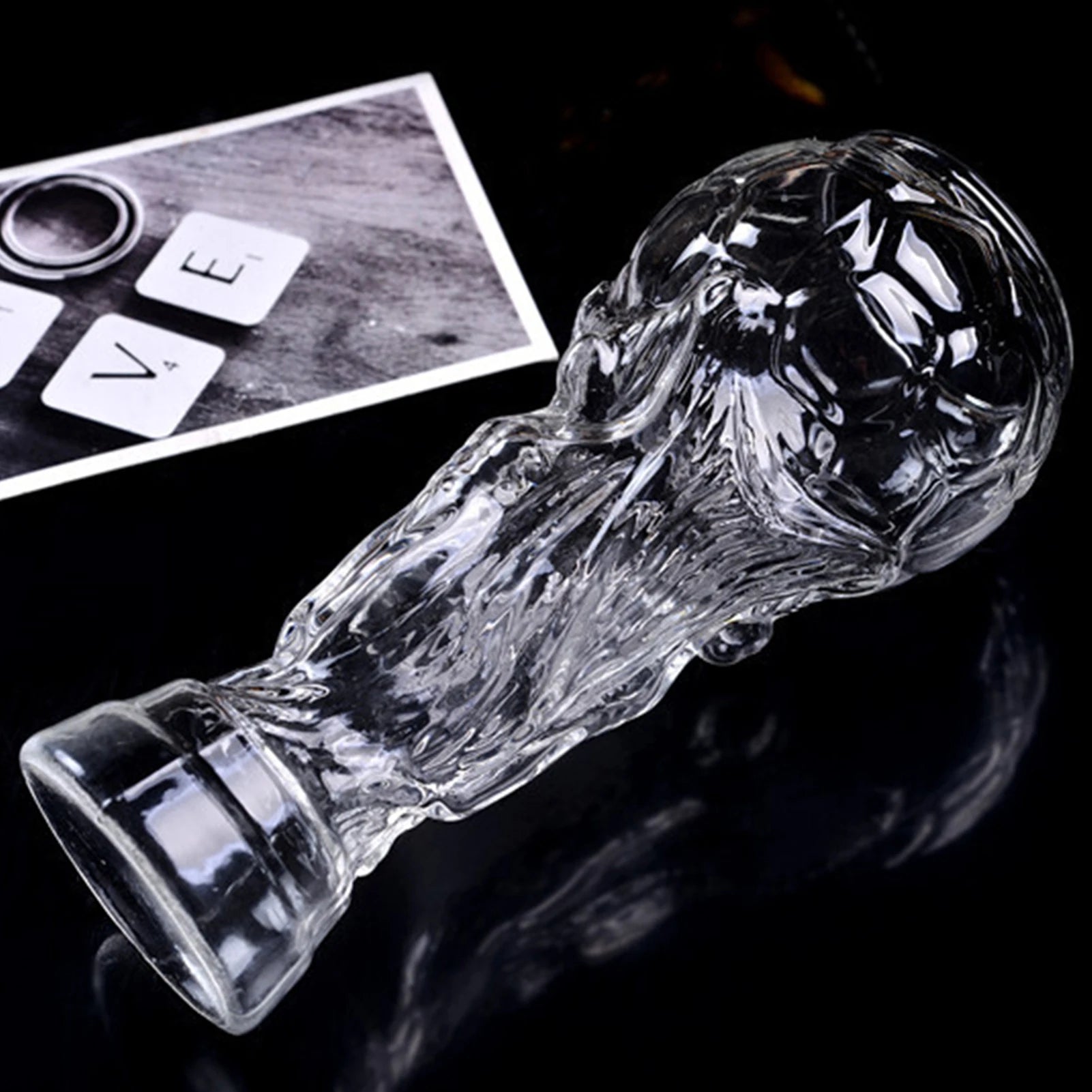 450ml Creative Football Cup Beer Mug Crystal Hercules Large Capacity Glass Wine Cup for Home Bar Beer Cocktails Beverages