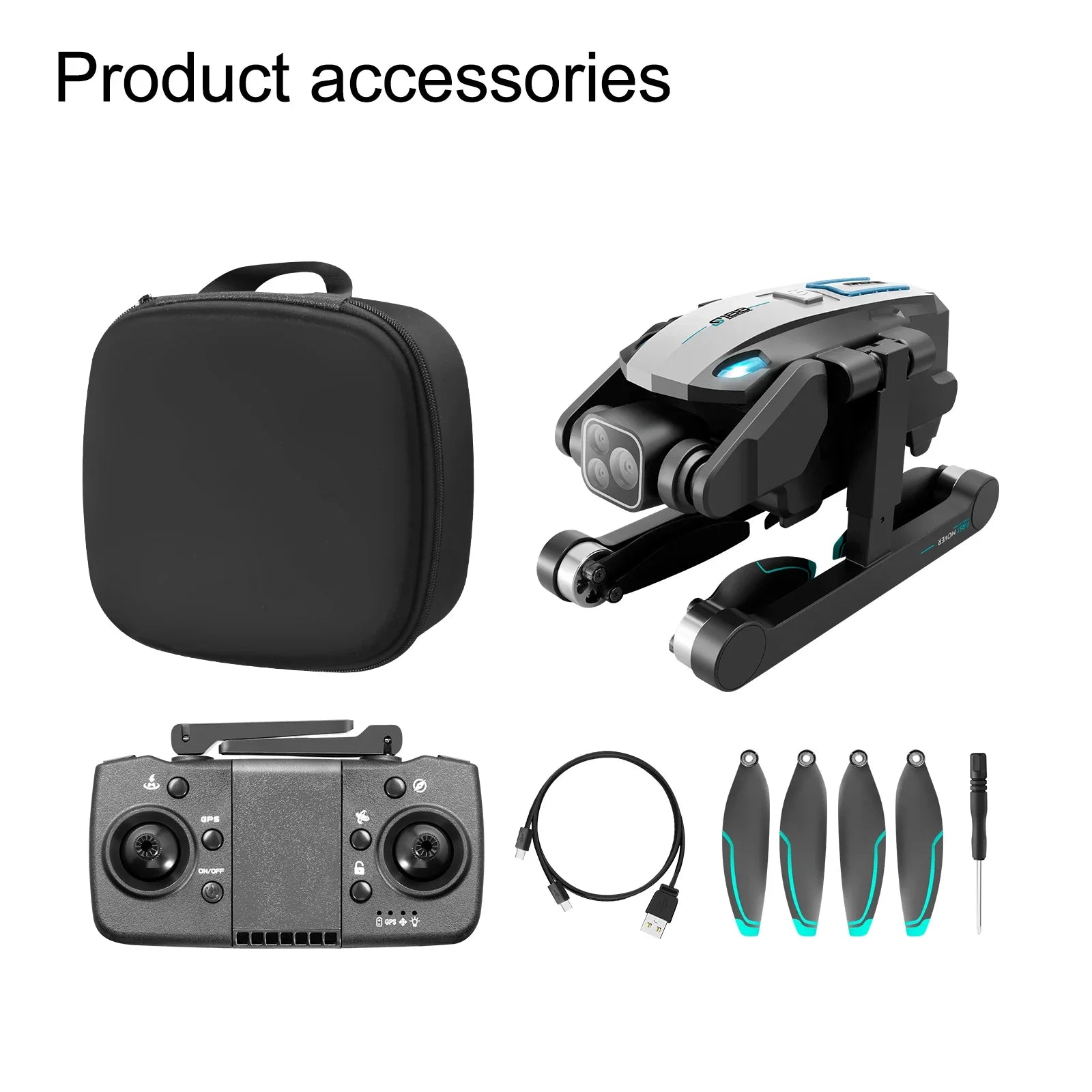 S188 GPS Drone 8K Professional HD Dual Camera 5G Wifi Obstacle Avoidance Brushless Foldable Quadcopter RC Distance 2KM Dron Toys